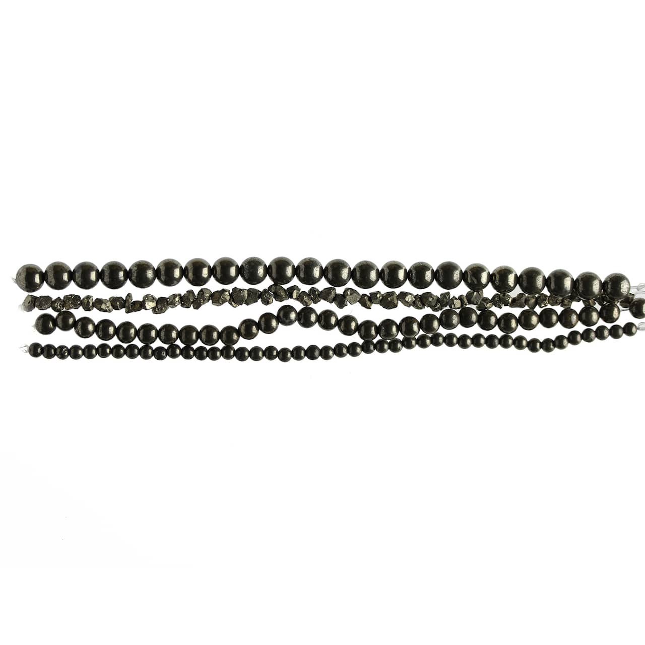 Black Pyrite Semi-Precious Beads Value Pack by Bead Landing™